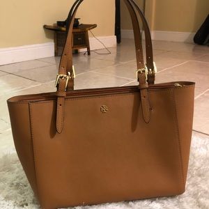 Used Tory Burch York Tote Tan